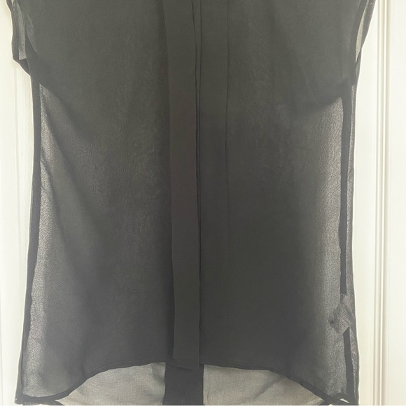 Dynamite Black Sheer Blouse Size XXS - Picture 6 of 9